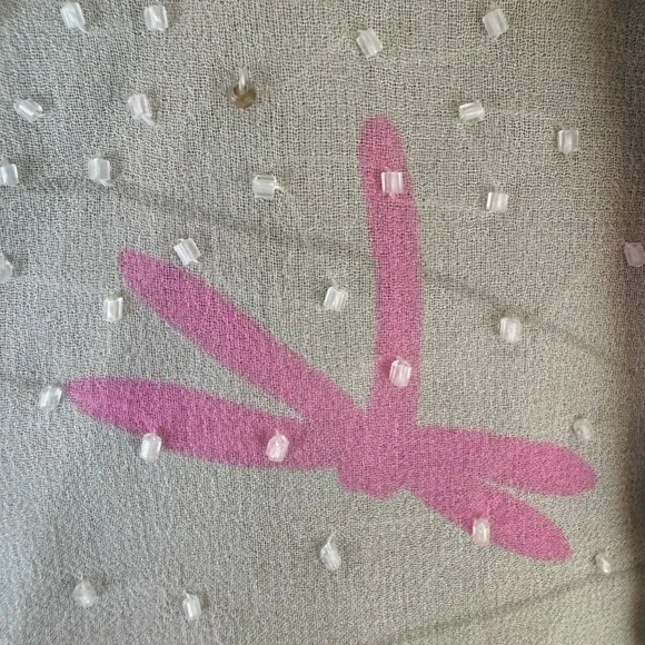 Vintage Hanae Mori Silk long sleeve Hand Beaded Formal Gown - Picture 3 of 5